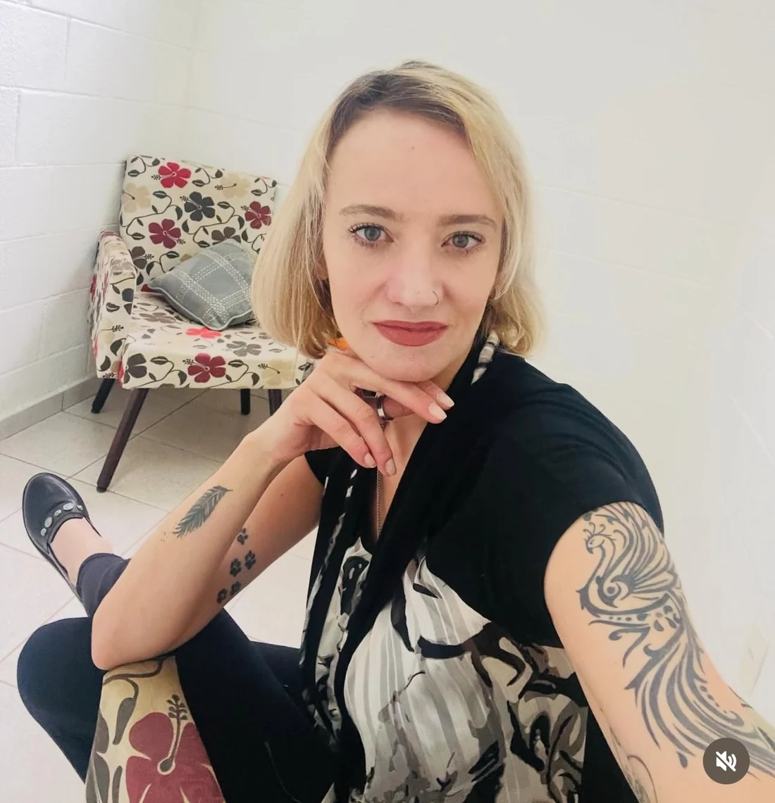 Andréa Leonello em um registro pessoal e espontâneo